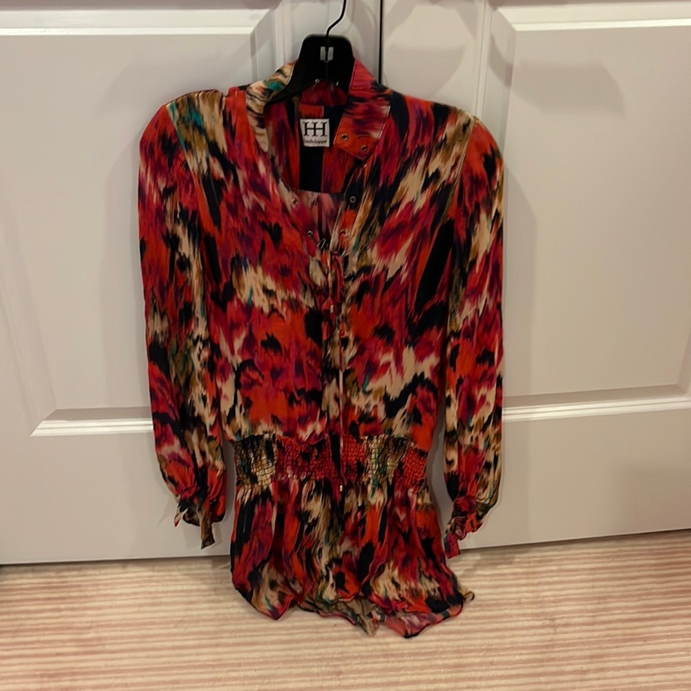 Haute hippie printed cover up dress